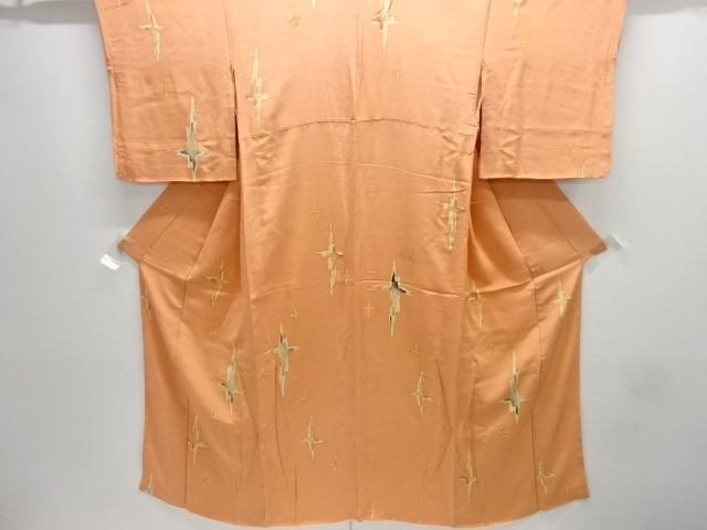 JAPANESE KIMONO / ANTIQUE KIMONO / SILK / KINSHA / CROSS